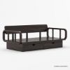 Picture of Dieppe Art Deco Solid Wood Daybed with Storage