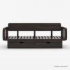 Picture of Dieppe Art Deco Solid Wood Daybed with Storage