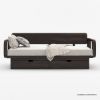 Picture of Dieppe Art Deco Solid Wood Daybed with Storage