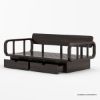 Picture of Dieppe Art Deco Solid Wood Daybed with Storage