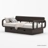 Picture of Dieppe Art Deco Solid Wood Daybed with Storage