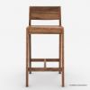 Picture of Magog Rustic Solid Wood Bar Stool for Kitchen Counters