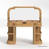 Picture of Kaslo Modern Makeup Vanity Desk with Mirror & Stool