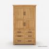Picture of Gimli Rustic Freestanding Kitchen Pantry Cabinet with Drawers