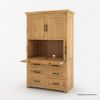 Picture of Gimli Rustic Freestanding Kitchen Pantry Cabinet with Drawers