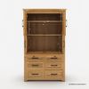 Picture of Gimli Rustic Freestanding Kitchen Pantry Cabinet with Drawers
