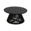 Picture of Cumberland Black Slatted Round Pedestal Coffee Table