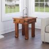Picture of Terrarum Solid Wood Square End Table Set of 2 With Storage