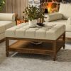 Picture of Junction Hand Carved Ottoman Coffee Table with Storage