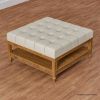 Picture of Junction Hand Carved Ottoman Coffee Table with Storage