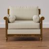 Picture of Junction Hand Carved Roll Arm Wooden Single Seater Sofa