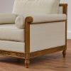 Picture of Junction Hand Carved Roll Arm Wooden Single Seater Sofa