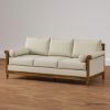 Picture of Junction Hand Carved Roll Arm Wooden 3 Seater Sofa