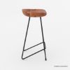Picture of Simcoe Industrial Wooden Backless Kitchen Island Stool