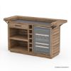 Picture of Concord Solid Teak Wood Outdoor Bar Set with Stools
