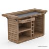 Picture of Concord Solid Teak Wood Outdoor Bar Set with Stools