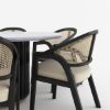 Picture of Slave Modern Black Round Dining Table Set For 6