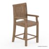 Picture of Concord Teak Wood Outdoor Counter Height Bar Stool