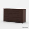 Picture of Vindemia Mahogany Dark Wood Dresser Chest of Drawers