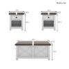 Picture of Acireale Farmhouse Two Tone 3 Piece Coffee Table and End Table Sets