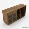 Picture of Sarnia Solid Wood Buffet Cabinet with Mini Fridge Space