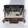 Picture of Wexford Arched 2 Tone Bar Cabinet with Wine Storage