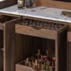 Picture of Wexford Arched 2 Tone Bar Cabinet with Wine Storage