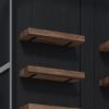 Picture of Wexford Arched 2 Tone Bar Cabinet with Wine Storage