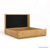 Picture of Lytton Modern Farmhouse Upholstered Wingback Bed Frame