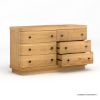 Picture of Lytton Modern Farmhouse Solid Wood Dresser with 6 Drawers