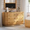 Picture of Lytton Modern Farmhouse Solid Wood Dresser with 6 Drawers