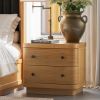 Picture of Lytton Modern Farmhouse Solid Wood Nightstand with 2 Drawers