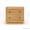Picture of Lytton Modern Farmhouse Solid Wood Nightstand with 2 Drawers
