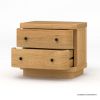 Picture of Lytton Modern Farmhouse Solid Wood Nightstand with 2 Drawers