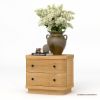 Picture of Lytton Modern Farmhouse Solid Wood Nightstand with 2 Drawers