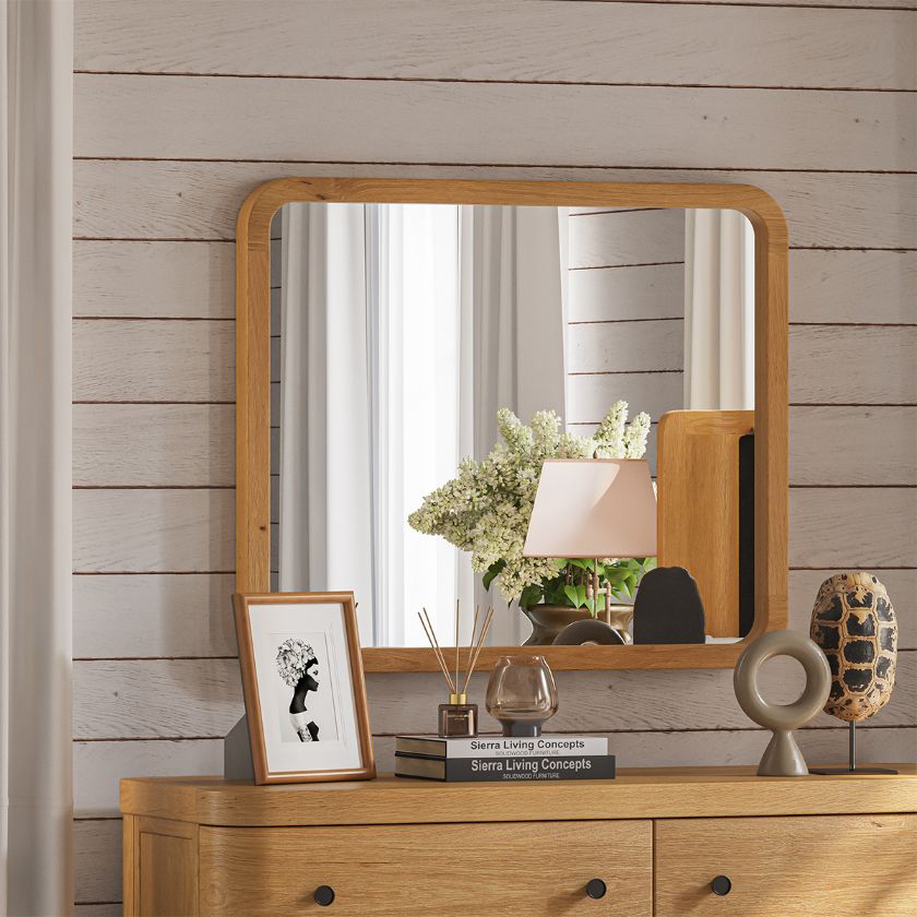 Picture of Lytton Square Modern Farmhouse Solid Wood Mirror Frame