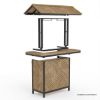 Picture of Leaside Teak Wood Outdoor Tiki Bar Table Stools Set