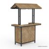 Picture of Leaside Teak Wood Outdoor Tiki Bar Table with Storage