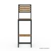 Picture of Leaside Industrial Teak Wood Outdoor Bar Chair