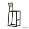 Picture of Leaside Industrial Teak Wood Outdoor Bar Chair