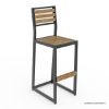 Picture of Leaside Industrial Teak Wood Outdoor Bar Chair