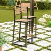 Picture of Leaside Industrial Teak Wood Outdoor Bar Chair