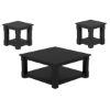Picture of Brimson Black Solid Wood 3 Piece Coffee Table Set
