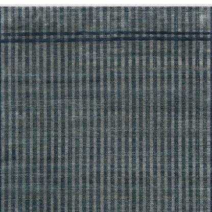 Picture of Laval Hand Knotted Transitional Squares Charcoal Wool & Silk Rug