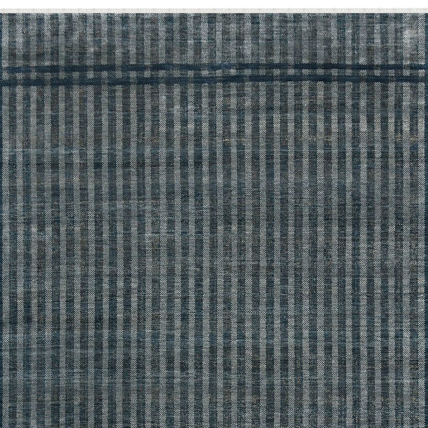 Picture of Laval Hand Knotted Transitional Squares Charcoal Wool & Silk Rug