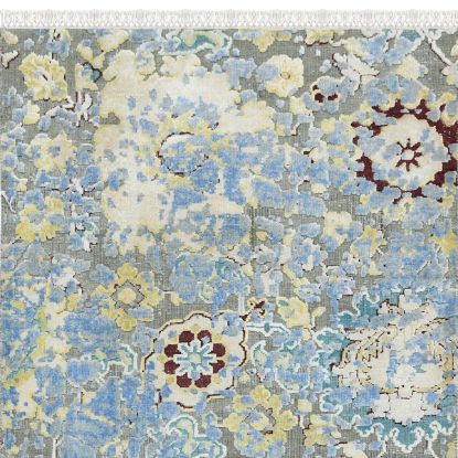Picture of Bromont Hand-Knotted Wool & Silk Oushak Rug