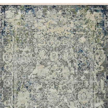 Picture of Tulare Mongolian Style Green Gray Distressed Area Rug