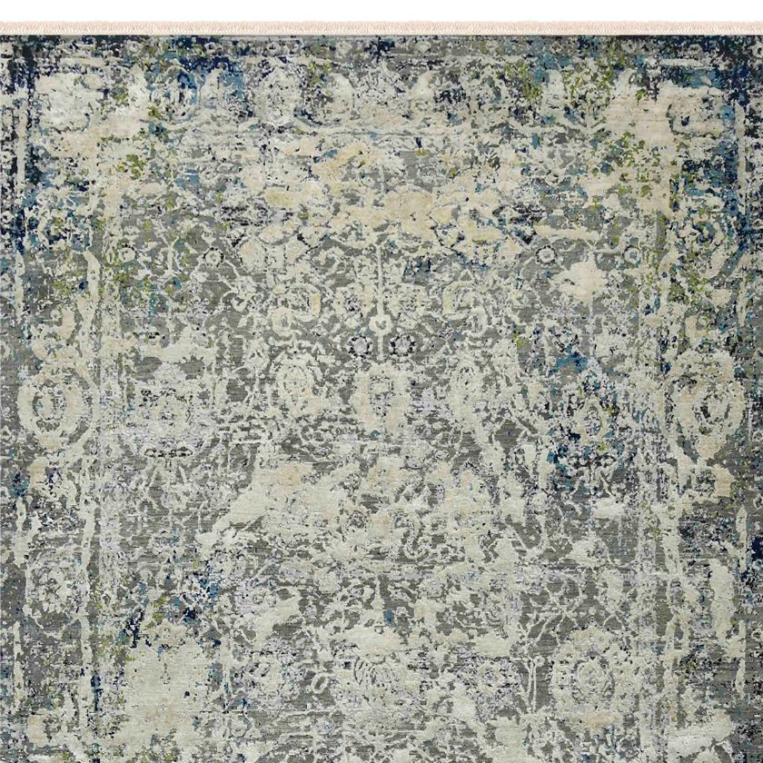 Picture of Tulare Mongolian Style Green Gray Distressed Area Rug