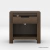 Picture of Beaver Rustic 1 Drawer Nightstand with Power Outlet Space