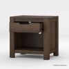 Picture of Beaver Rustic 1 Drawer Nightstand with Power Outlet Space